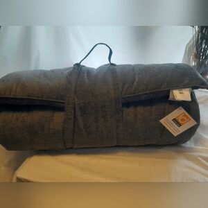 New Chenille Floor Lounger 27" by 74" NWT In Charcoal Color